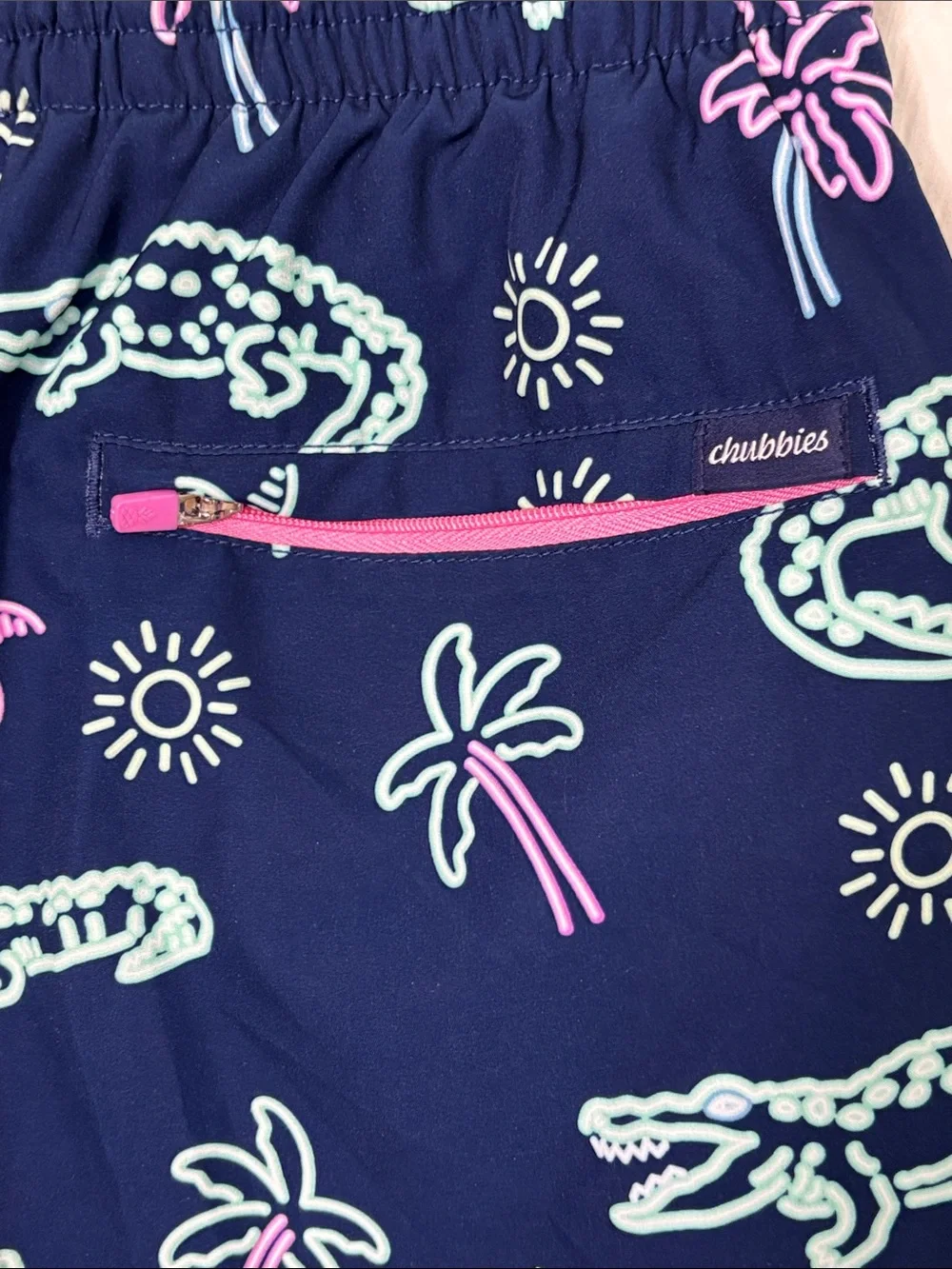CHUBBIES The Neon Glades Stretch Swim Trunks size XS